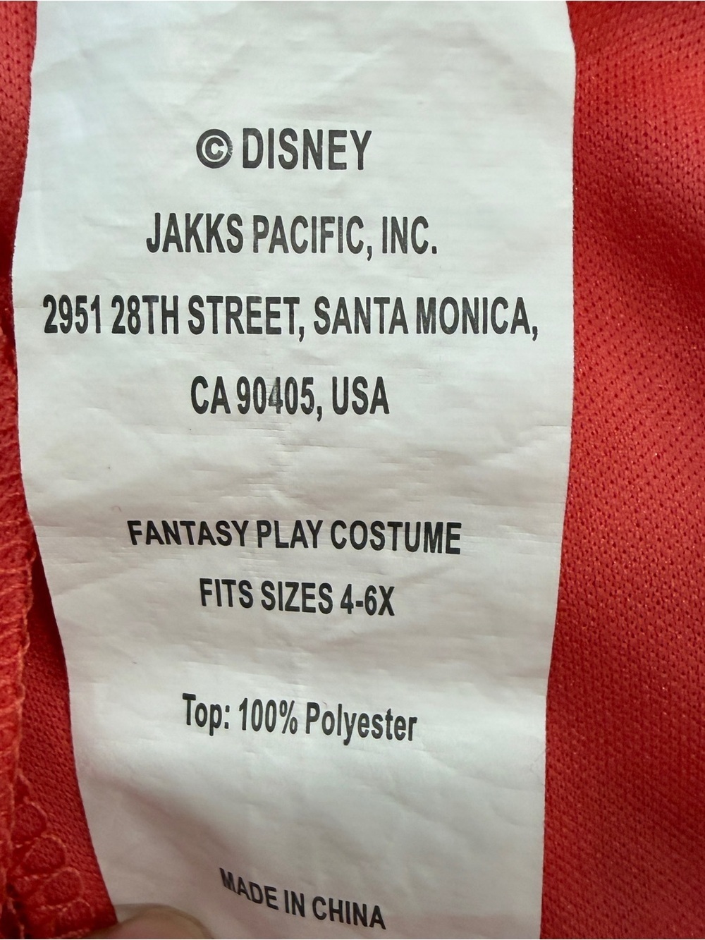 Disney Moana Girls' Orange & Coral Tribal Two-Piece Dress with Fringe Sz 4-6x - Picture 4 of 6